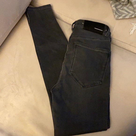 BLK DNM Dark Grey Skinny High Rise Jeans - Picture 10 of 10
